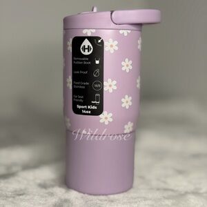 HydroJug Jane 14 oz Sport Traveler purple daisy kids cup